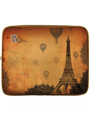 Puzdro na tablet / iPad - Paris, hnedá koža
